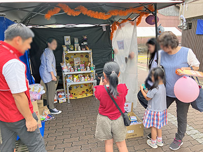 大石葬儀社出店の様子